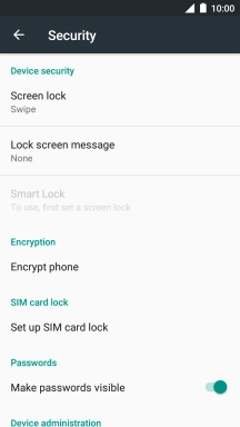 Press Screen lock.