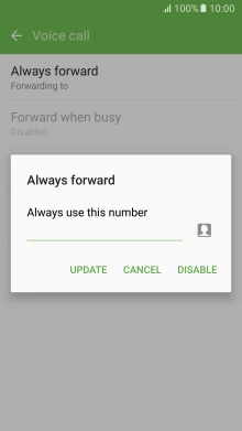 Press DISABLE.