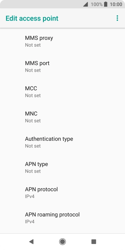Press MMS proxy.