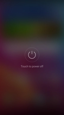 Press Touch to power off.