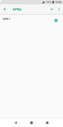 Press the new data connection icon.