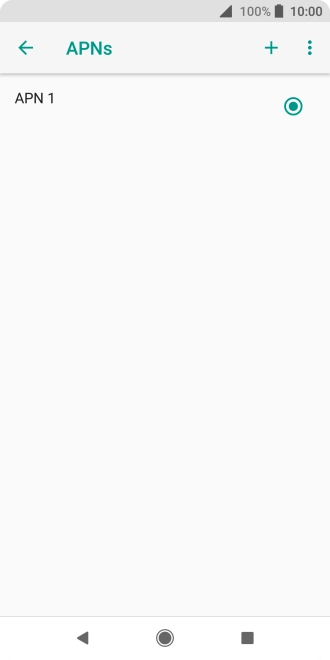 Press the new data connection icon.