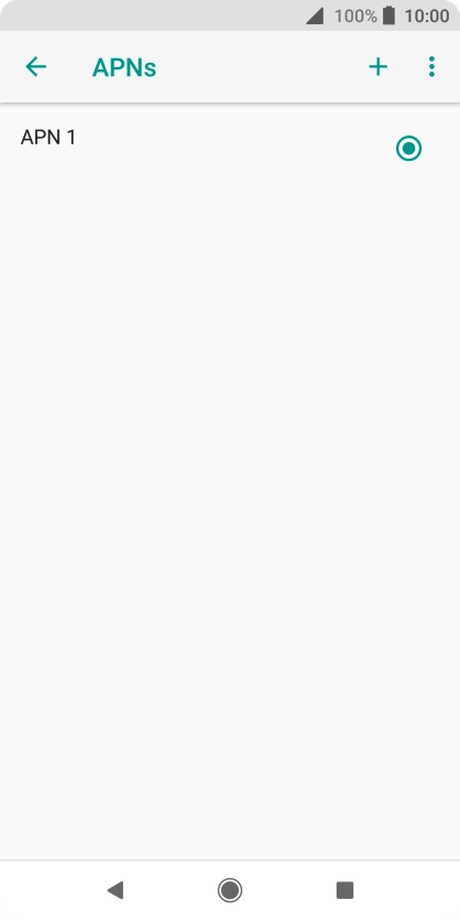 Press the new data connection icon.