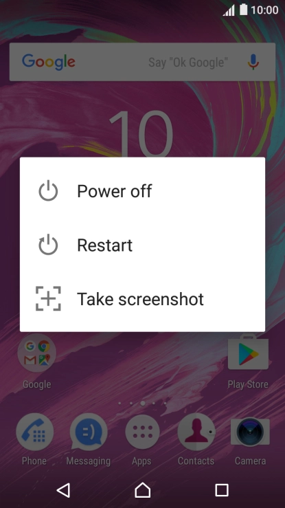 Press Power off.