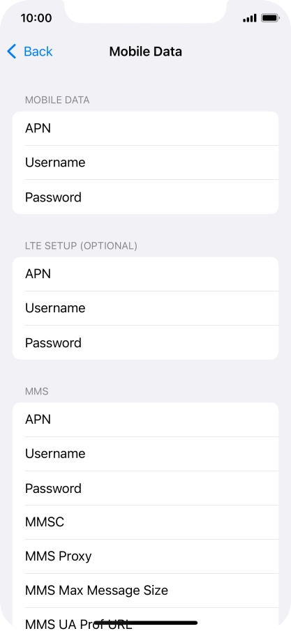 Press APN and key in mms.vodafone.net.