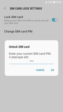 Key in your PIN and press OK.