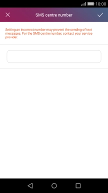 Press the text input field.