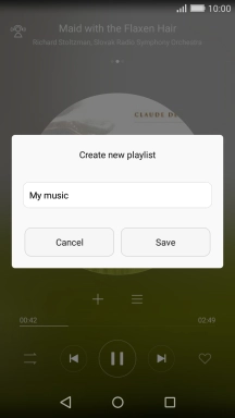 Key in a name for the playlist and press Save.