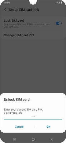 Key in your PIN and press OK.