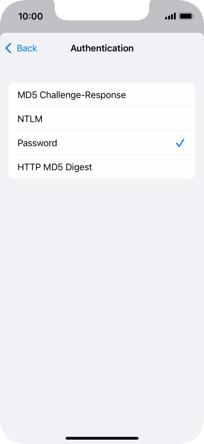 Press Password.