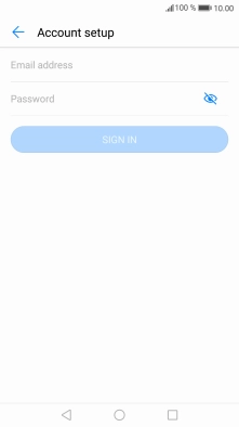 Press Email address and key in your email address.