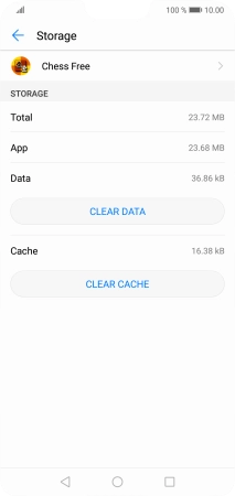 Press CLEAR CACHE.