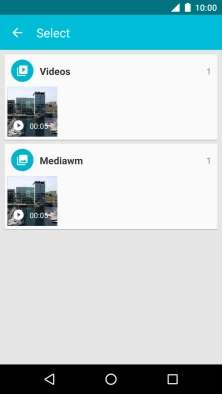 Press the required video clip.