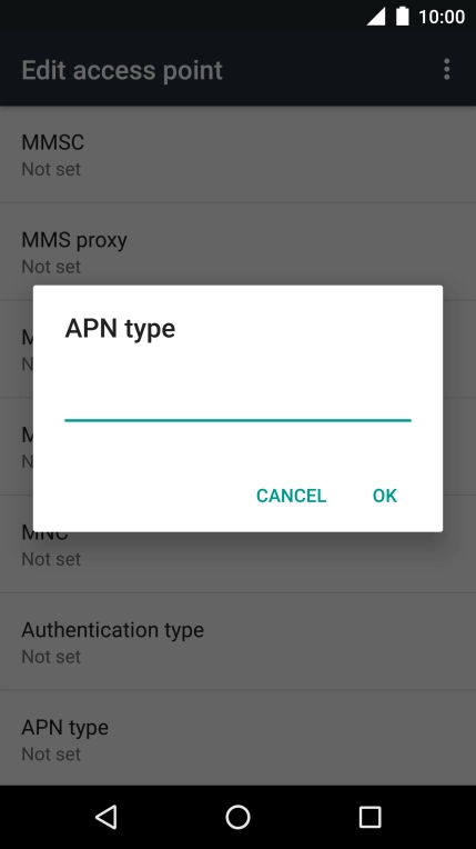 Key in mms and press OK.