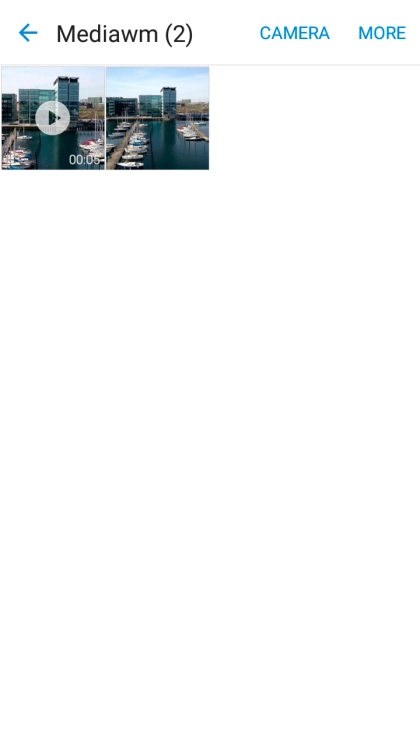 Press and hold the required picture or video clip.