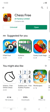 Press the Home key to return to the home screen.