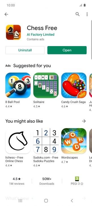 Press the Home key to return to the home screen.