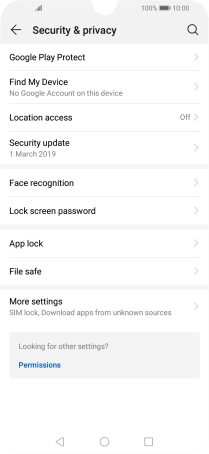 Press Lock screen password.