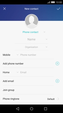 Press the address book drop down list.