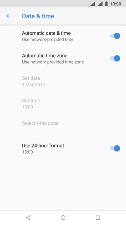 Press the Home key to return to the home screen.