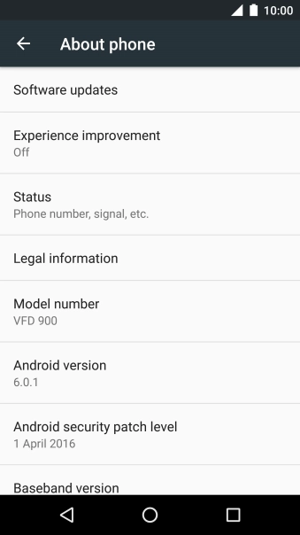 Press Software updates.