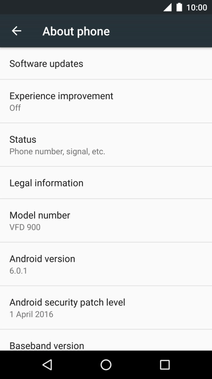 Press Software updates.