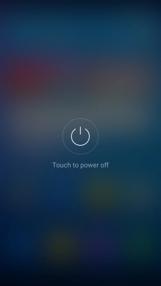 Press Touch to power off.