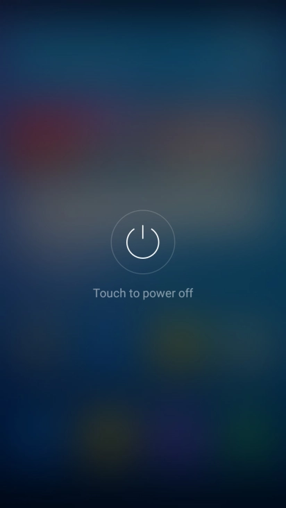 Press Touch to power off.