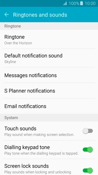 Press Ringtone.