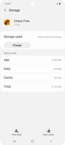 Press Clear cache.