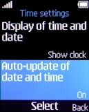 Select Auto-update of date and time.