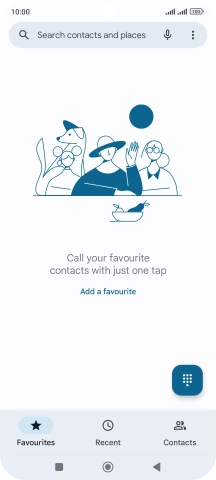 Press the menu icon.