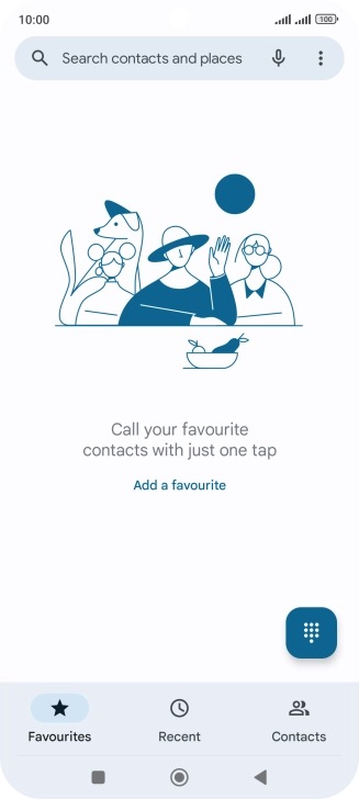 Press the menu icon.