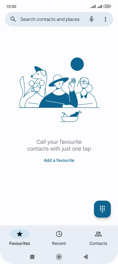 Press the menu icon.