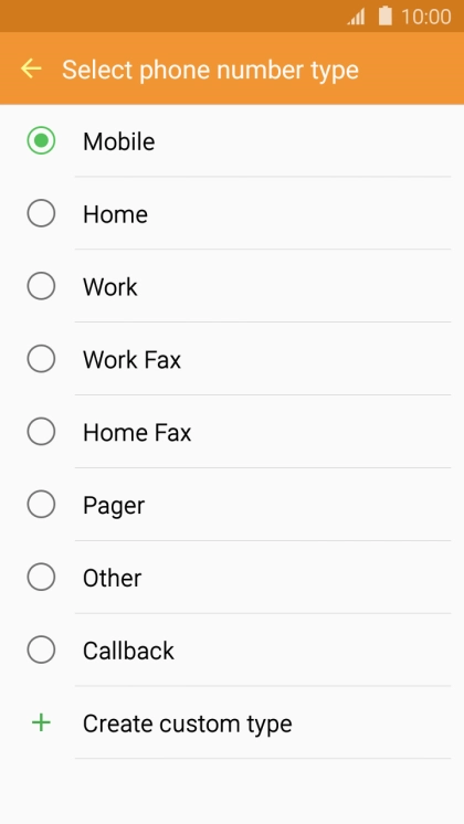 Press the required number type.