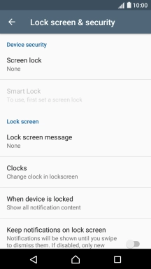 Press the Home key to return to the home screen.