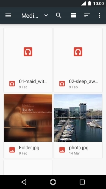 Press the required file.