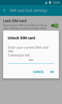 Key in your PIN and press OK.