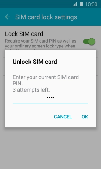 Key in your PIN and press OK.