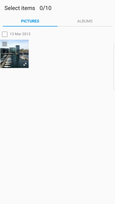 Press ALBUMS and go to the required folder.