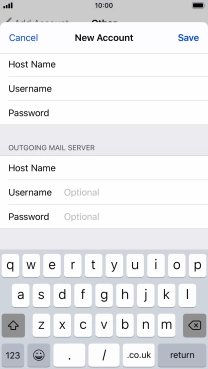 Press Save. Your email account has now been set up. To select more settings for incoming and outgoing server, proceed with the following steps.