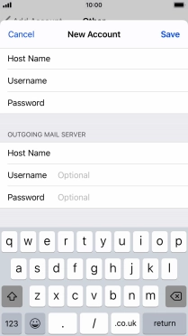 Press Save. Your email account has now been set up. To select more settings for incoming and outgoing server, proceed with the following steps.