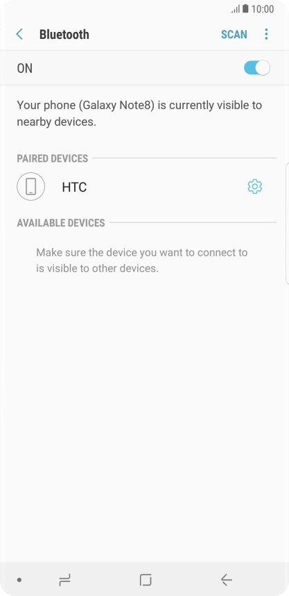 Press the Home key to return to the home screen.