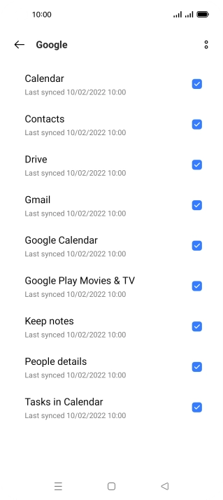 Press the Home key to return to the home screen.
