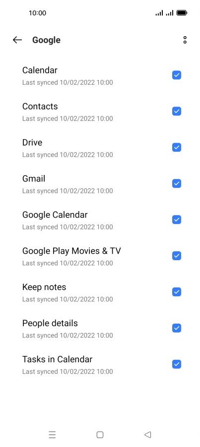 Press the Home key to return to the home screen.