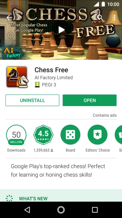 Press UNINSTALL.
