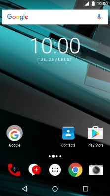 Press the main menu icon.