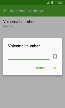 Key in (prefix) 5 (your phone number) and press OK.