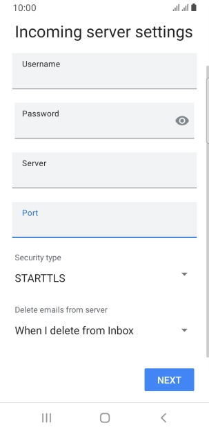 Press the drop down list below 