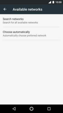 If you want to select a network automatically, press Choose automatically.